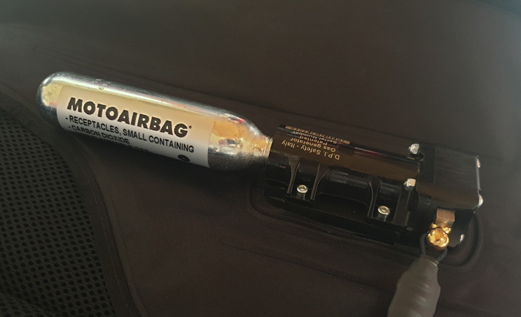 Sistema activación Motoairbag