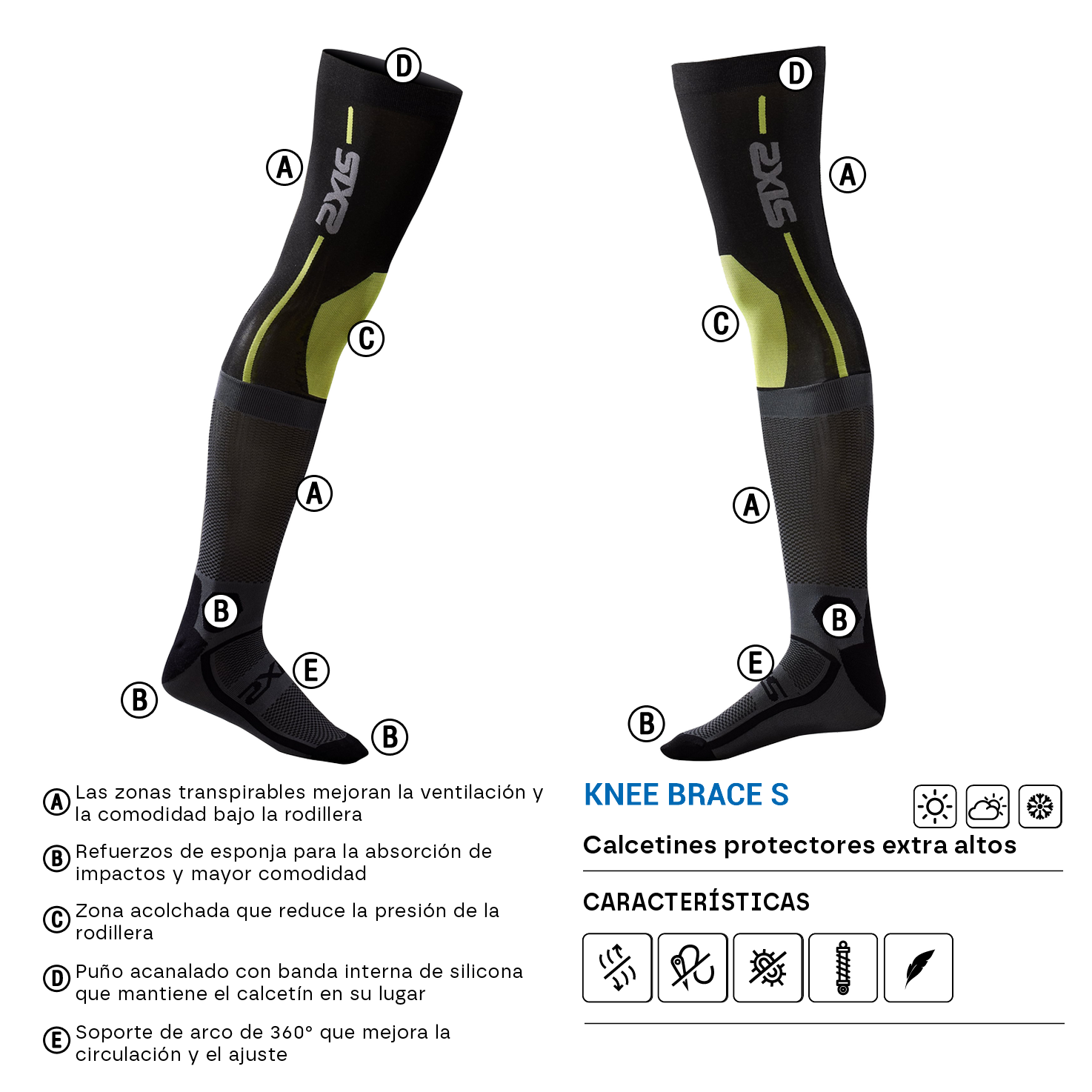 SIXS Knee Brace S detalles