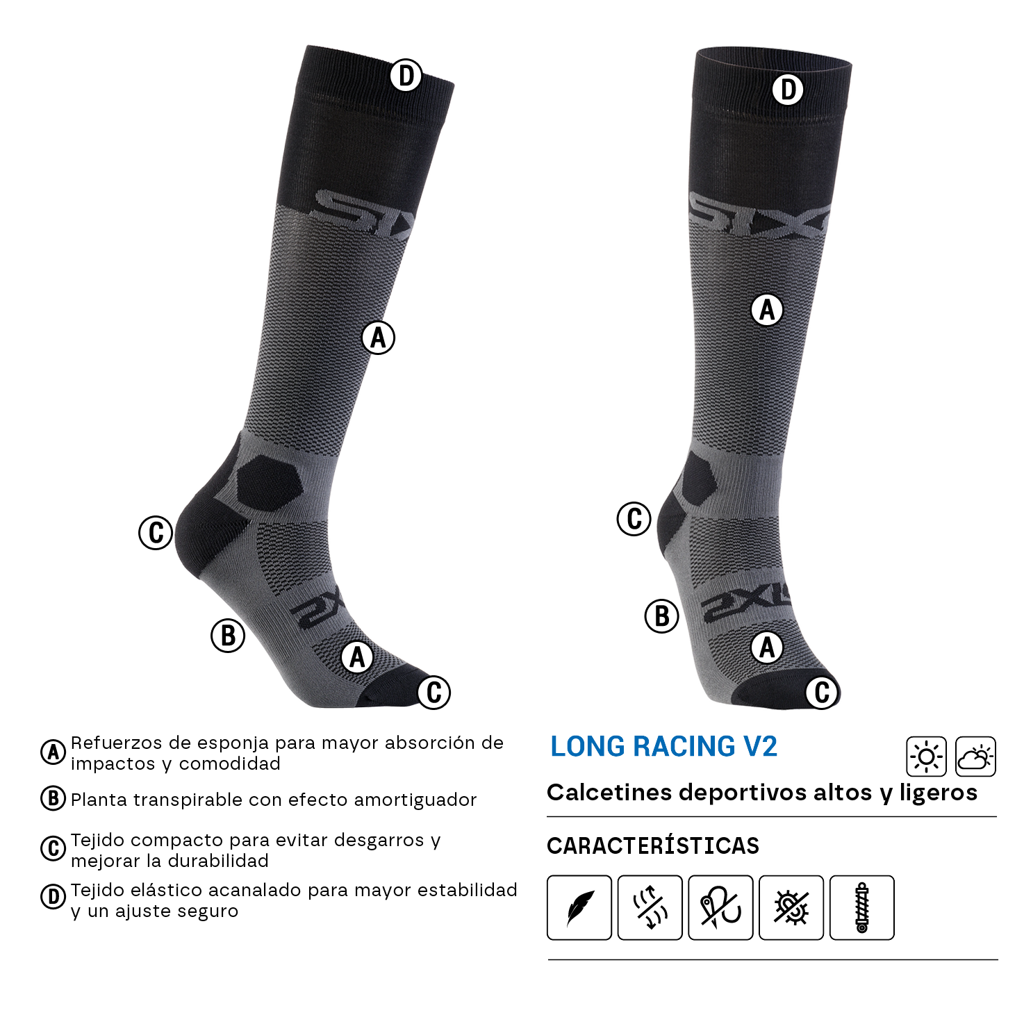SIXS Long Racing V2 detalles
