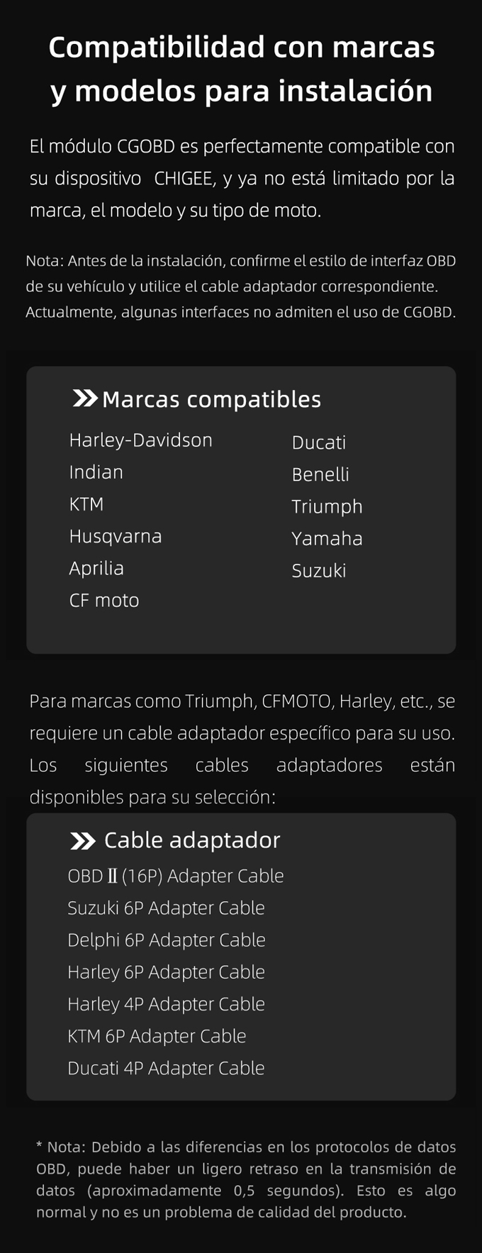 CHIGEE MODULO DE DATOS OBD