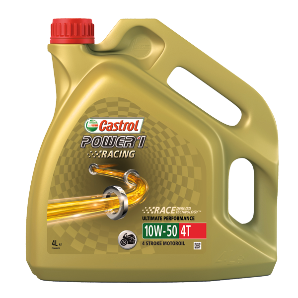 Lubricante de moto Castrol Power 1 Racing 4T 10W-40, Distribuidor Oficial  CASTROL