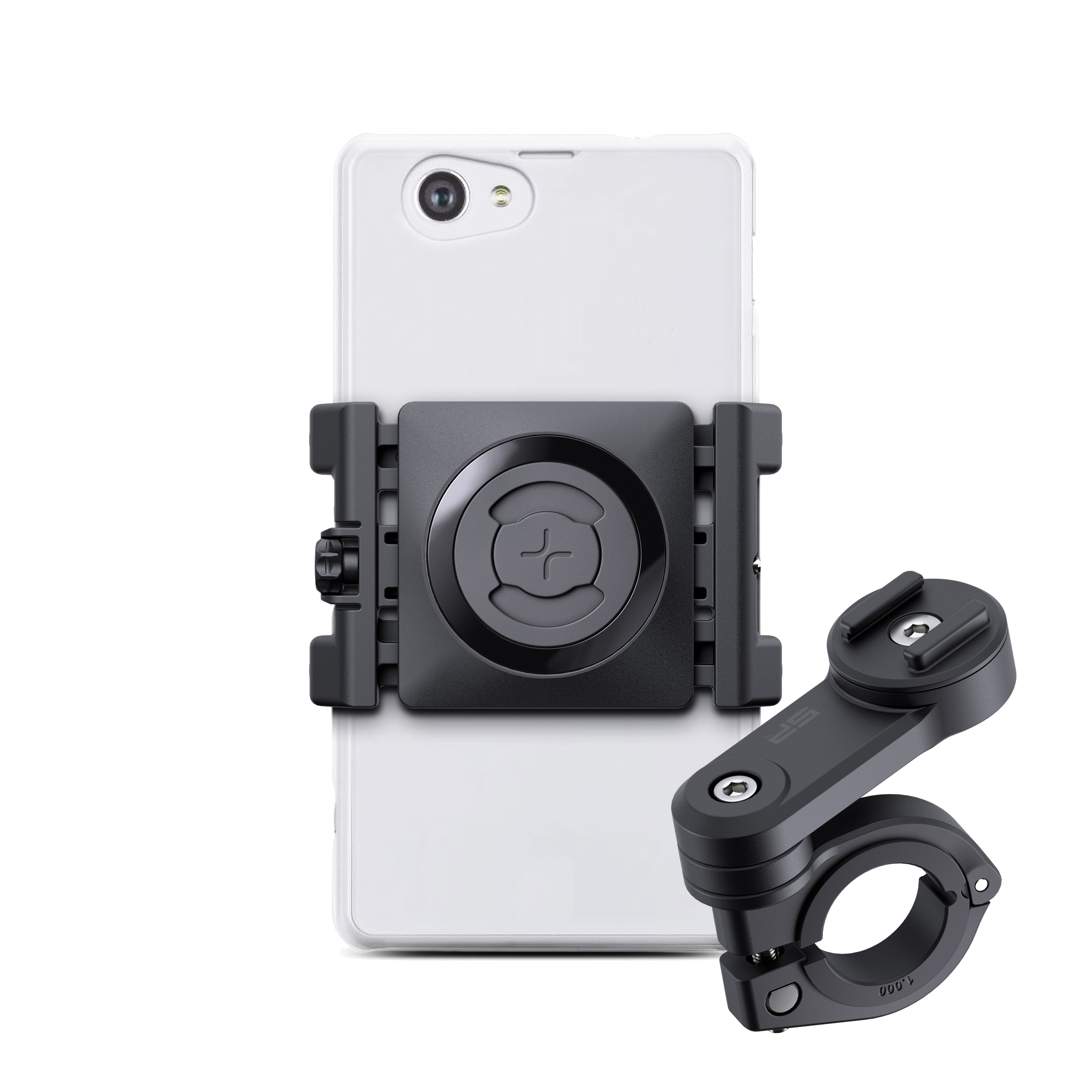 Kit para moto soporte universal smartphone SP Connect Moto Bundle LT  Universal Phone Clamp SPC+, Distribuidor Oficial SP CONNECT